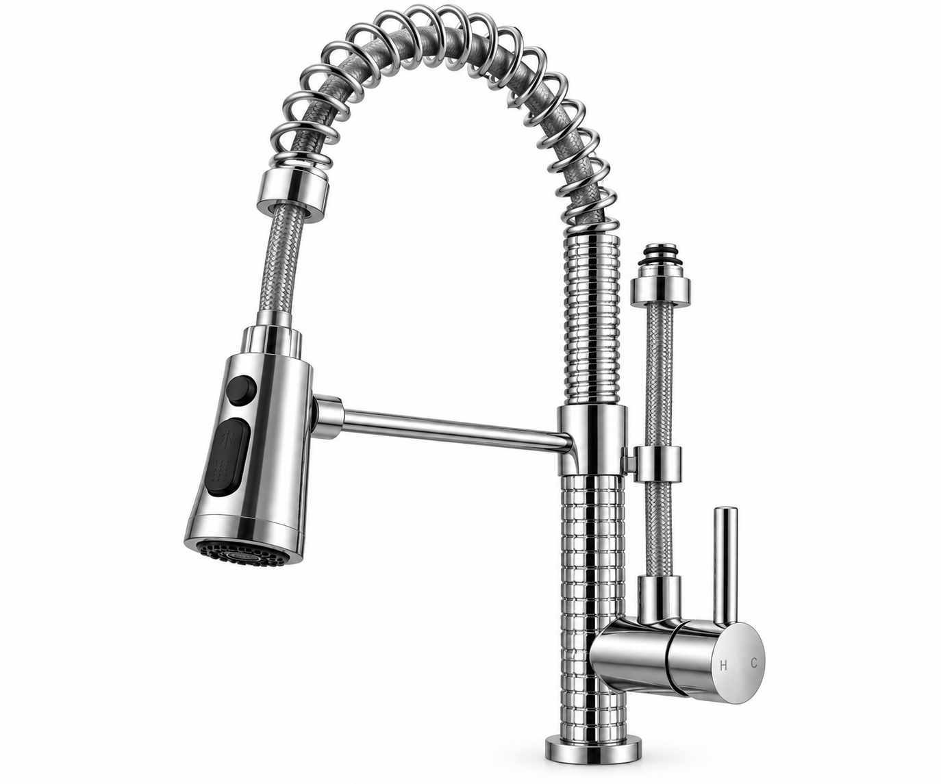 Pro Spring Pull-Down Kitchen Tap — Stainless