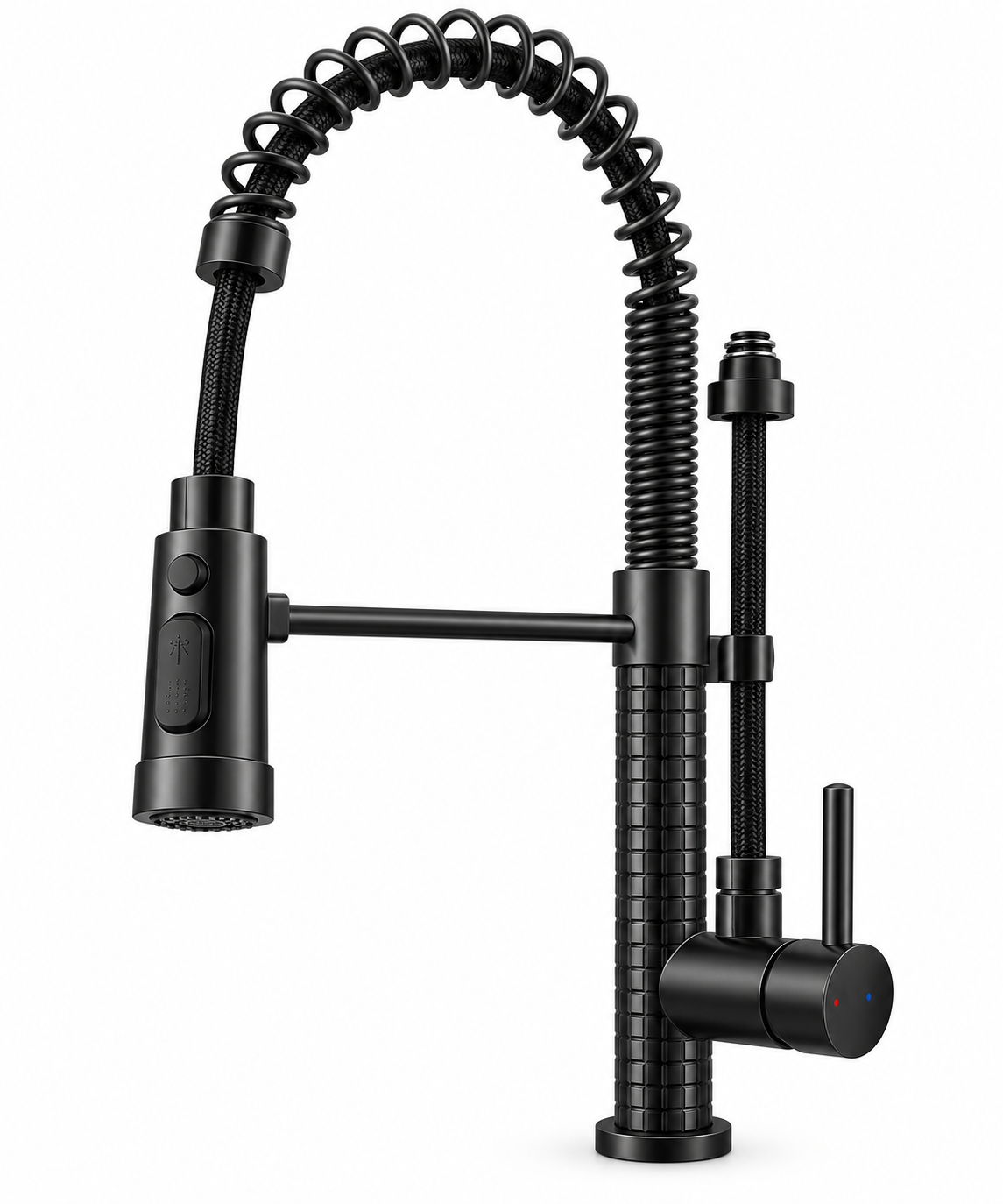 Pro Spring Pull-Down Kitchen Tap — Matte Black