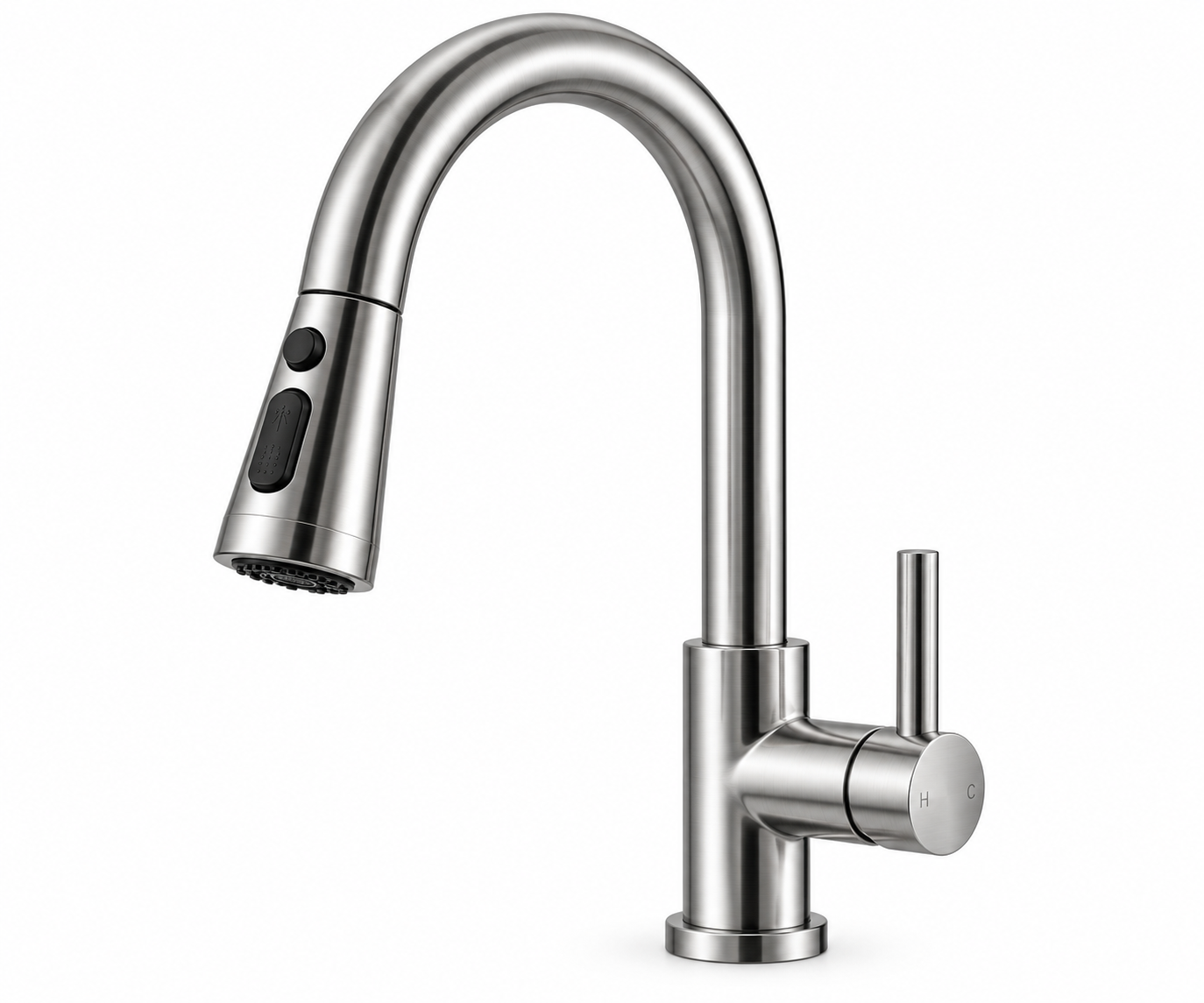 Gooseneck Pull-Down Kitchen Tap